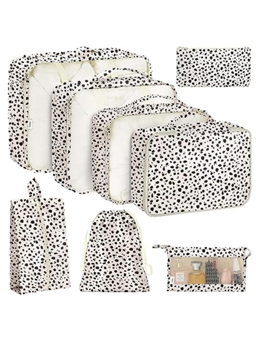 Travel packing cubes set luggage organizer bags suitcase storage waterproof